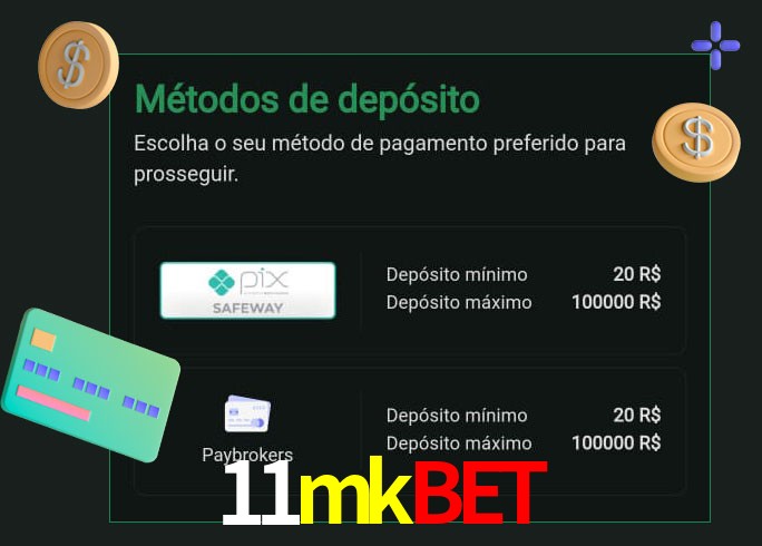O cassino 11mkbet oferece uma grande variedade de métodos de pagamento